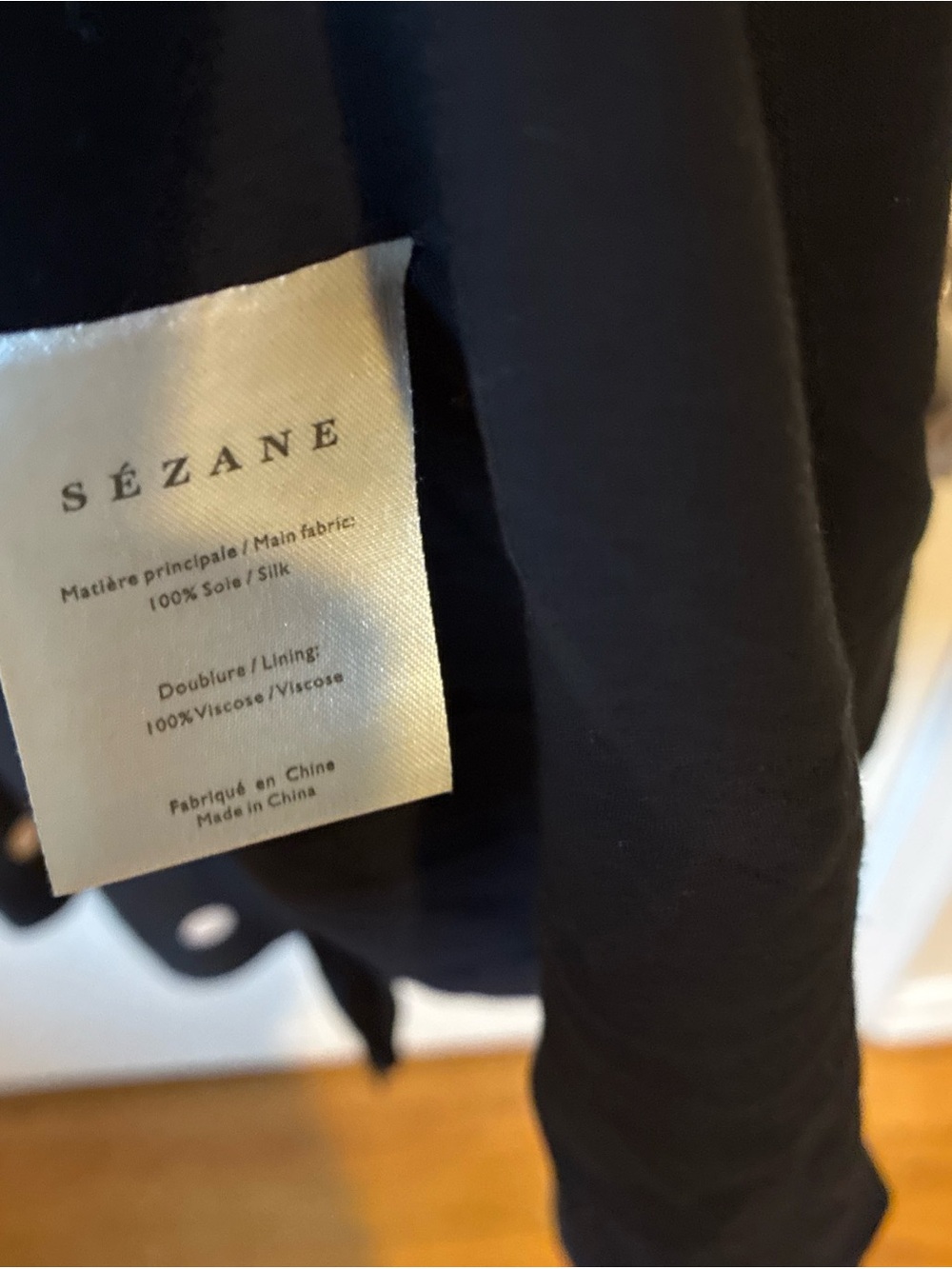 Sezane Solia Dress Ecru Polka Dots on Black size 36 US 4/Small - Picture 4 of 6